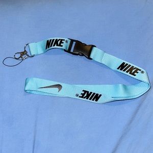 Blue Nike lanyard keychain